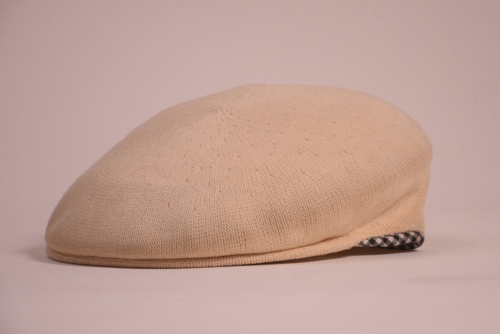 80S KANGOL FLAT WHITE HAT
